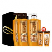 欧莱雅（LOREAL）精油润养洗发露500ml*2+欧莱雅精油润养润发乳500ml *2件