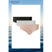 Nautica Underwear 诺帝卡 女式速干弹力透气无痕三角内裤 3条装 多色