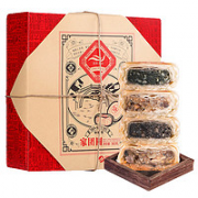 送礼佳品！华美家团圆 苏式酥皮月饼礼盒 360g