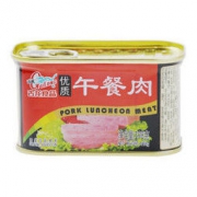 古龙食品 午餐肉罐头 198g *18件