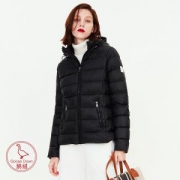 super.natural 女士 白鹅绒 连帽短款羽绒服