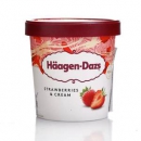 临期低价 法国进口 哈根达斯 草莓味达斯冰淇淋 460ml*3桶*2件