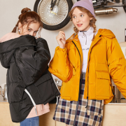 限尺码！Semir 森马 19D078130327 短款羽绒服 79.74元