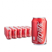限地区：可口可乐 Coca-Cola 汽水 碳酸饮料 330ml*24罐 *2件