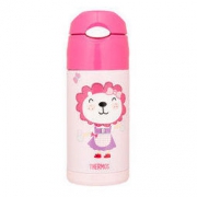 THERMOS 膳魔师 LION系列 FFI-403 膳魔师儿童真空不锈钢保温杯 粉丝 360ml *2件