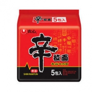 张新成推荐 农心（NONG SHIM） 香菇牛肉味辛拉面 方便面 袋面速食零食品 五连包 120g*5包 *2件