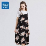 JEANSWEST 真维斯 JW-92-242502 女士印花雪纺连衣裙 *2件