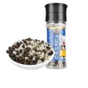 吉得利 现磨海盐黑胡椒粒研磨瓶 55g*2件