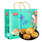银贝儿 浓情月饼礼盒  5味14饼 1050g/盒