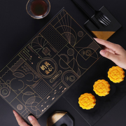 入口即化！焙家 黑松露流心月饼黑金礼盒 6枚