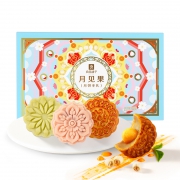 良品铺子 月见果手礼 月饼礼盒 4味6饼 19.9元包邮（需用券）