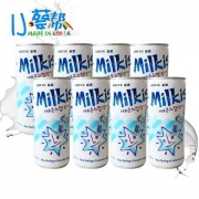 百亿补贴： 乐天 妙之吻 牛奶碳酸饮料 250ml*8瓶