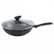 SIRONI 斯罗尼 铠甲系列 麦饭石不粘炒锅 32cm