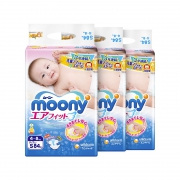 moony 尤妮佳 畅透系列 通用纸尿裤 S84片*3包 197.11元含税包邮（需用券）
