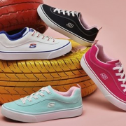 24日0点、黑卡会员！ SKECHERS 斯凯奇 155033 女士休闲帆布鞋