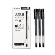 M&G 晨光 Y5501 大容量中性笔 黑色 6支装 3.9元包邮（需用券）