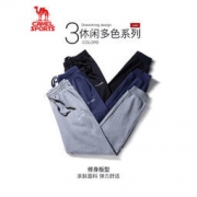 骆驼牌 情侣款宽松束脚针织运动长裤 多色