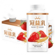 蒙牛 冠益乳 燕麦草莓味酸奶 250g*4 益生菌低温酸牛奶 风味发酵乳 *4件