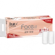C&S 洁柔 粉Face 立体压花卷纸 4层*70g*10卷