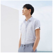 HLA 海澜之家 HNECJ2E027A 男士宽条纹衬衫