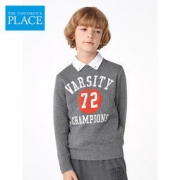 The Children's Place 2019新款男大童字母印花套头针织衫