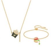 1日0点！ SWAROVSKI 施华洛世奇 5448916 NICEST 薯条汉堡图案链手链套装 427元包邮