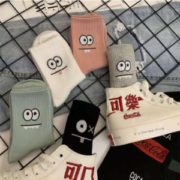 慢津贴：保罗·弗希尼 女可爱大眼睛中筒袜  *5双