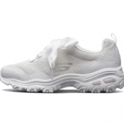 SKECHERS 斯凯奇 D'LITES系列 66666196 女士甜美丝带厚底松糕老爹鞋
