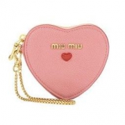 京东PLUS会员： MIU MIU 缪缪 5TL358-2BC3-F0028 心形挂件零钱包