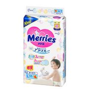 14日0点！百亿补贴！ kao 花王 Merries 妙而舒 婴儿纸尿裤 L54+4片