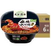 五谷道场 非油炸方便面 麻辣小龙虾拌面 112g*6碗 *6件