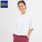 商场同款！GU 极优 GU324532000 女装短款T恤 19元