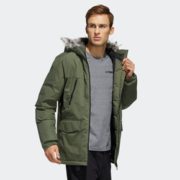 双11预售！ adidas 阿迪达斯 SDP Jacket Fur 男子户外棉夹克