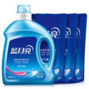 蓝月亮洗衣液12斤套装：亮白增艳薰衣草3kg瓶+1kg袋*3 *2件