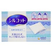 柔软不掉屑！unicharm 尤妮佳 Silcot 压边厚款化妆棉 82枚  *3件