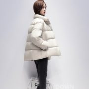 保暖又显瘦！鸭鸭 2020新款短款轻薄面包服羽绒服