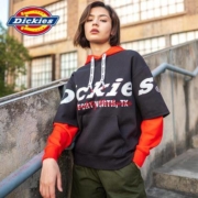 21日0点、双11预售：Dickies DK007508 撞色拼接假两件卫衣