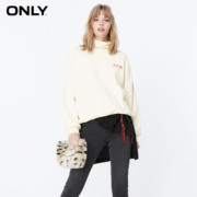 聚划算百亿补贴：ONLY 女装 字母刺绣 宽松落肩 休闲卫衣