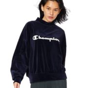 M码！prime会员！Champion 冠军牌 女士丝绒半高领卫衣 CW-QS004