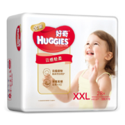 京东PLUS会员：HUGGIES好奇 金装系列通用纸尿裤 XXL28片*9件+赠送好奇湿巾 80抽*6包