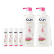 多芬(DOVE)洗发水护发素套装 日常滋养修护(洗发乳700mlx2+润发精华素100mlx4) *2件