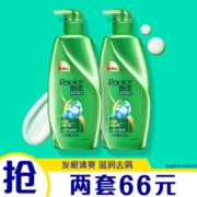 Rejoice 飘柔 滋润去屑洗发水 500ml*2瓶装 *2件