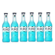 锐澳（RIO）洋酒 预调 鸡尾酒 果酒 蓝玫瑰味 275ml*6瓶（新老包装随机发货） *6件