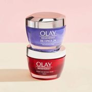 Olay玉兰油 新生塑颜3点强效抗衰老保湿面霜50ml+视黄醇夜间保湿霜晚霜50ml 到手约￥224.59