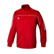 adidas 阿迪达斯 男子运动夹克 TR40J-BGN 红色半白条纹