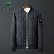 卡帝乐鳄鱼CARTELO  男士棉服  商务休闲保暖夹克外套