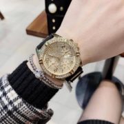GUESS 盖斯 U1160L1 金色镶钻三眼大表盘时尚女表 到手535.12元