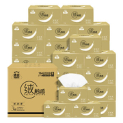 天猫超市 洁云 绒触感抽纸 3层*120抽*27包/箱