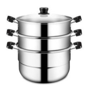 COOKER KING 炊大皇 WG16331 不锈钢蒸锅 三层蒸笼 28cm