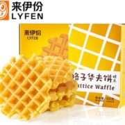 PLUS会员！来伊份 格子华夫饼 500g/盒